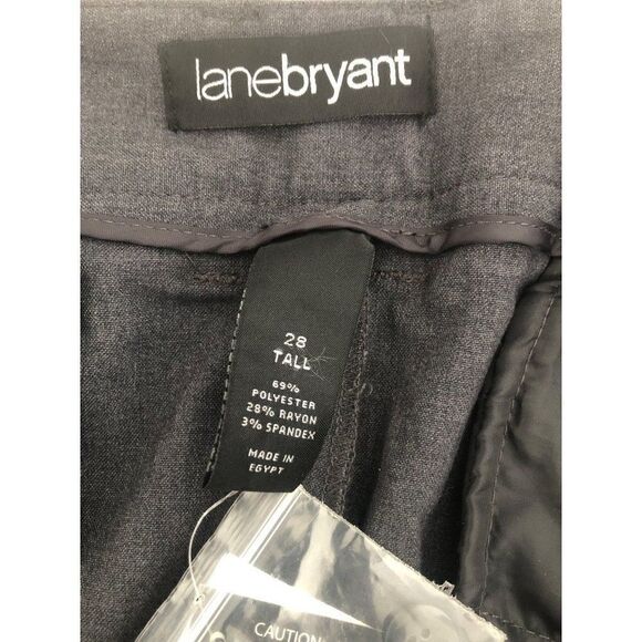 Lane Bryant Womens Right Fit Wider Leg Stretch 28 Tall Classic Trousers New - Picture 5 of 5